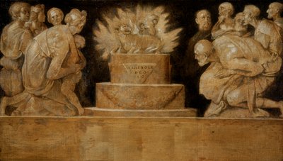 Scene of Sacrifice by Jacopo Pontormo